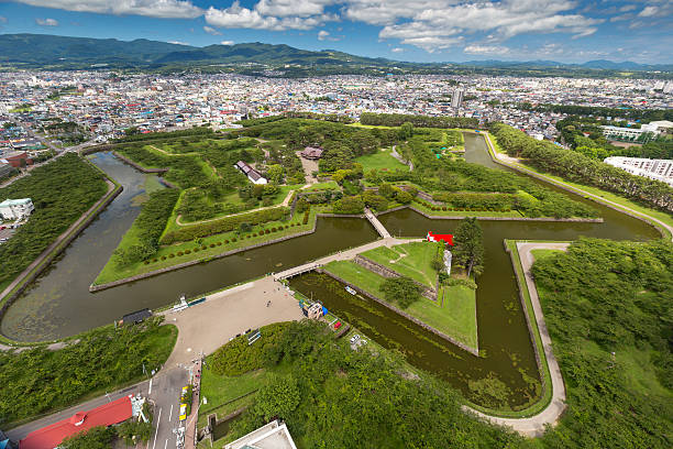 istock Goryokaku Park Top view 618213546