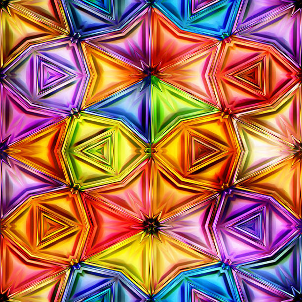 istock Seamless texture of abstract shiny colorful 2D illustration 618213554