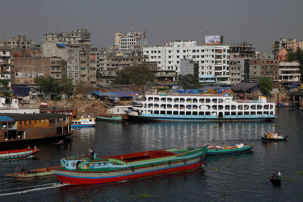 istock Ships on Buriganga river, Dhaka 618215344