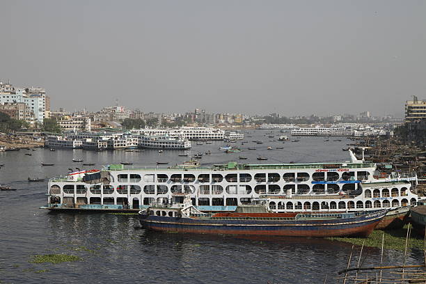 istock Vessels on Buriganga river, Dhaka 618215400