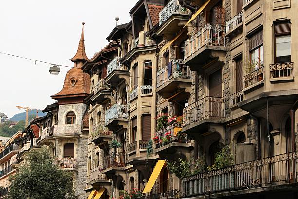 switzerland - montreux, old town
