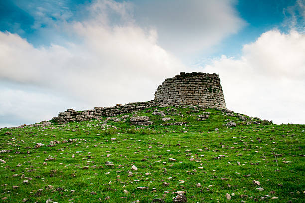 The nuraghe is an ancient megalithic edifice located only in Sardinia, Italy, developed during the nuragic age between 1900 and 730 BC.