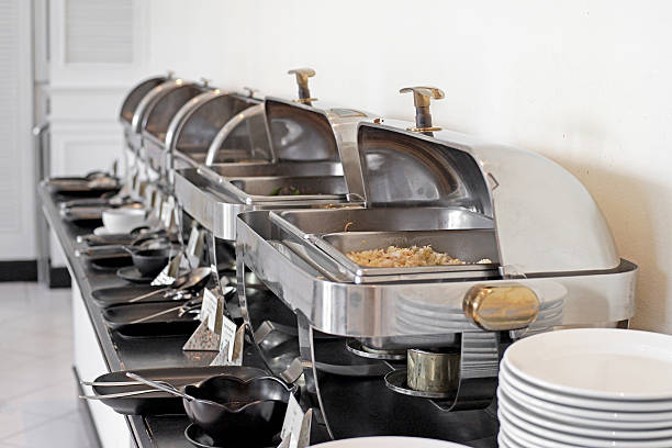 istock food service steam pans on buffet table 618219732