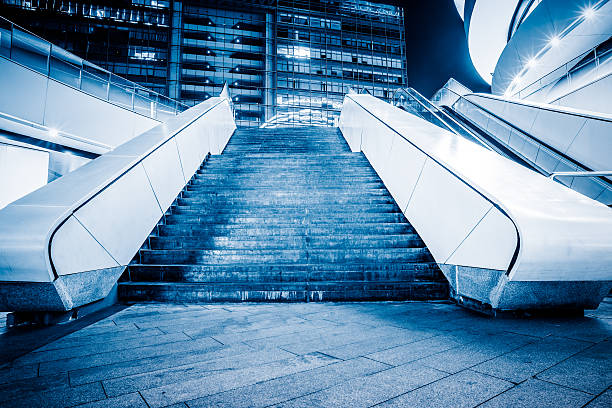 istock Staircase Leading Towards modern buildings 618221636