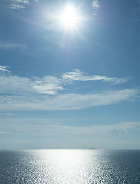 istock Beautiful seascape with the light shine from the sun 618316844