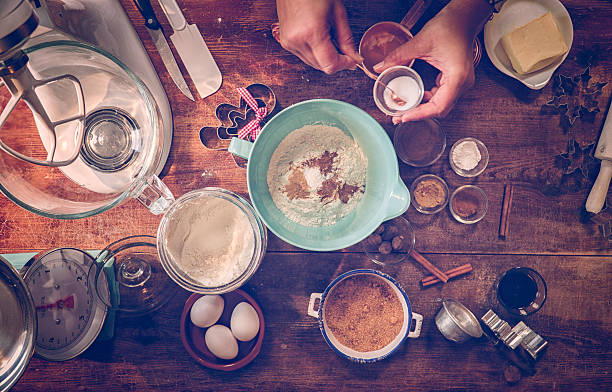istock Ingredients and Baking Utensils for Baking Christmas Cookies 618319486