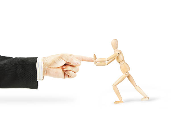 istock Unequal power. Concept of unfair competition 618319508