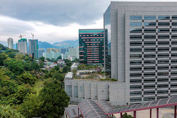 istock Sha Tin, trees, skyscrapers, hills, Hong Kong,China 618321392