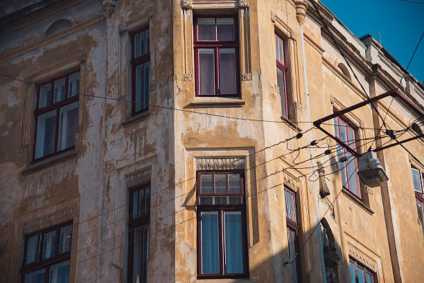 Architecture. Ancient houses. City LVIV.