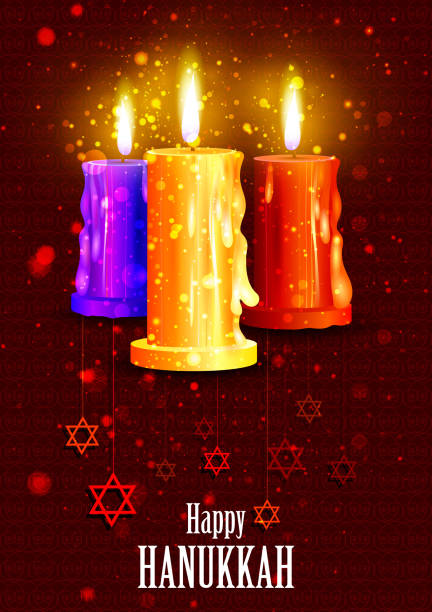 istock Happy Hanukkah for Israel Festival of Lights celebration 618322028