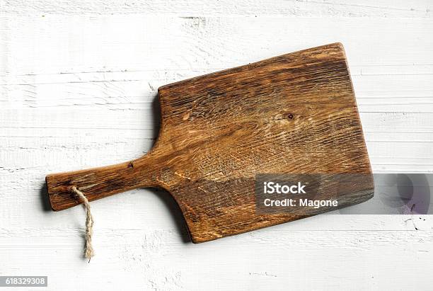 Wooden Cutting Board Stock Photo - Download Image Now - Cutting Board, Plank - Timber, Cutting