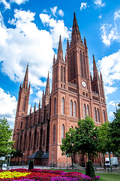 The Market church in Wiesbaden, Germany The "Marktkirche" ( Market church in English) in Wiesbaden, Germany church hessen religion wiesbaden stock pictures, royalty-free photos & images