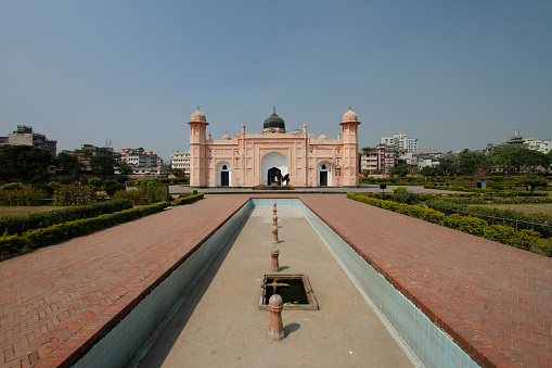 An aerial shot of the Ibrahim Rauza tomb in Bijapur, India. Holidays concept
