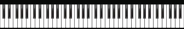 Vector illustration of Piano keyboards set