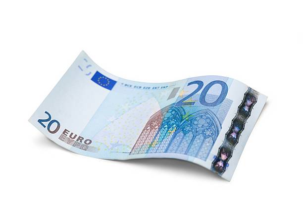 moeda de papel - nota de vinte euros - fotografias e filmes do acervo
