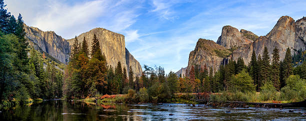 istock Yosemite Merced River el Capitan and Half Dome Panorama 618345522