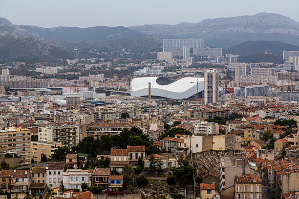 Marseille Stadium stock photo