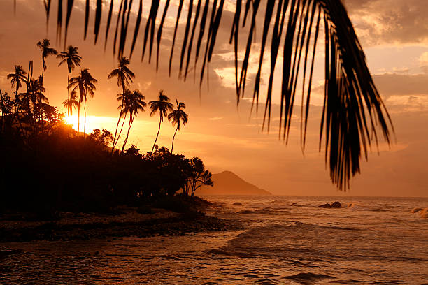 a beach at the village of choroni on the caribbean coast in Venezuela.