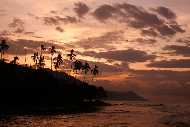 a beach at the village of choroni on the caribbean coast in Venezuela.
