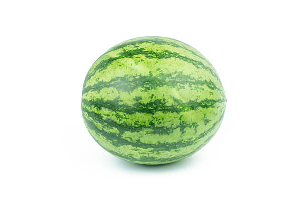 istock Water melon isolated on the white background. 618349844