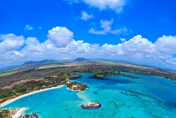 istock Aerial view of Mauritius 618349868