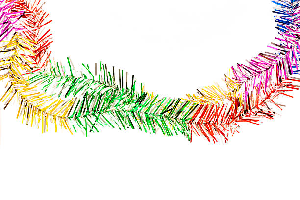 istock Colorful Christmas decoration on white background. 618356220