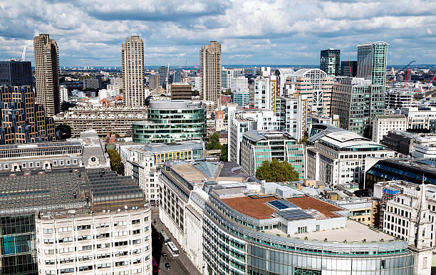 istock Office Buildings in London, England 618358416