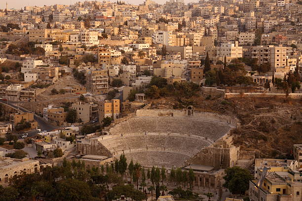 A famous landmark within Jordan's modern capital city, Amman Roman Theatre.