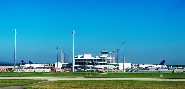 istock Many passenger planes in the airport. 618362828