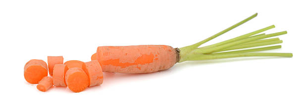 istock fresh carrot fruits with cut isolated on white background 618419360