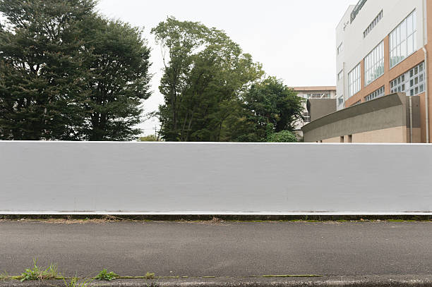 istock Large blank billboard on a street wall 618422958