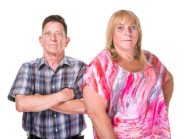 istock Skeptical or Angry Transgender Man and Woman 618423628