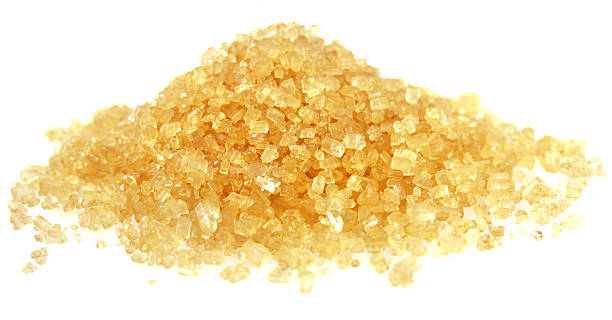 Heap of golden Cane Sugar.