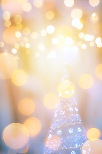 istock Christmas background with Christmas tree and holidays light 618425690