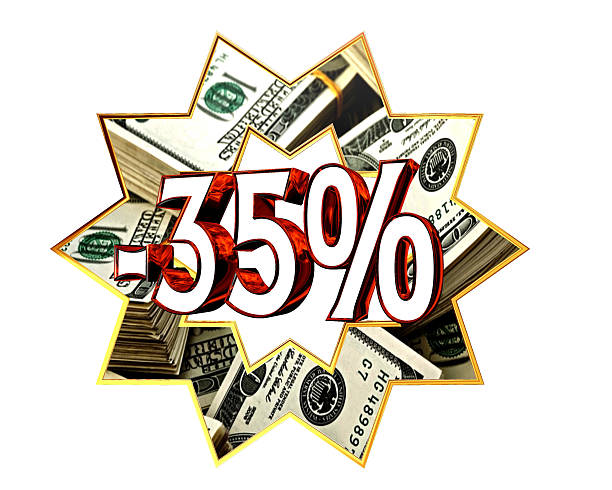 istock Discount 35 percent sign 618425748