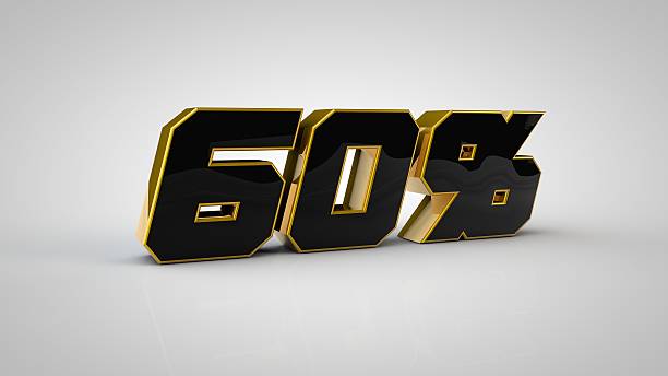 istock 60% gold sale 3d render 618425994