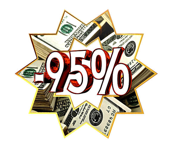 istock Discount 95 percent sign 618426670