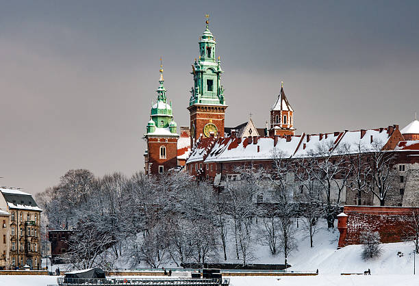 クラクフのワヴェル大聖堂の塔, ポーランド - krakow people poland church ストックフォトと画像