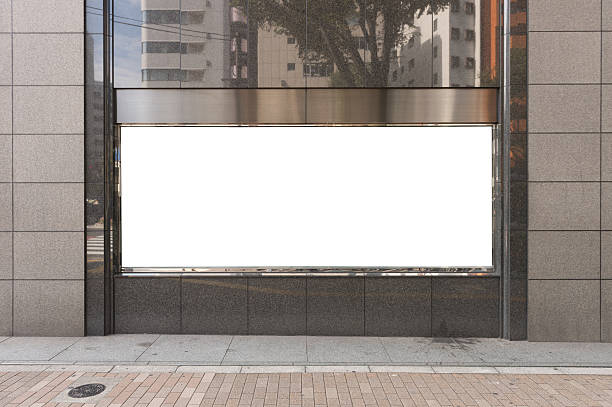 istock Large blank billboard on a street wall 618429306