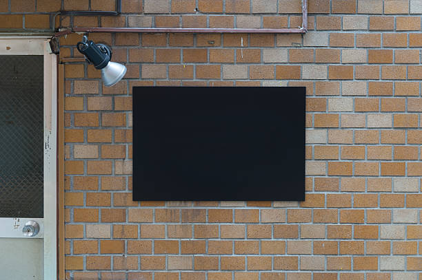istock Large blank billboard on a street wall 618429528