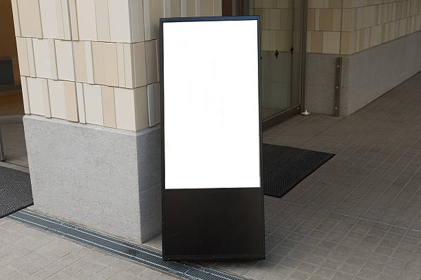 istock Large blank billboard on a street wall 618429728