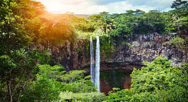 The Waterfalls of Chamarel in Mauritius