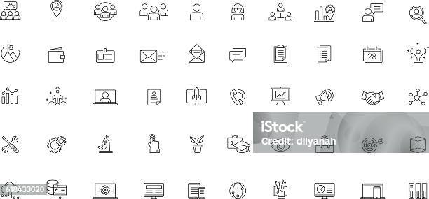 Business Services Software Solutions Stock Illustration - Download Image Now - Business, Customer, Icon Set