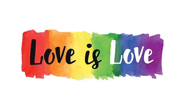 love is love - gay stock illustrations