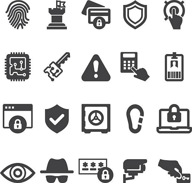 Security 20 Silhouette Icons| EPS10 Security 20 Silhouette Icons riot shield illustrations stock illustrations