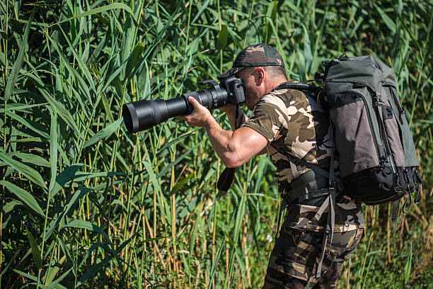 istock Professional wildlife photographer 618437946