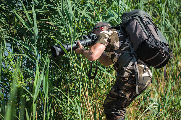istock Professional wildlife photographer 618438126