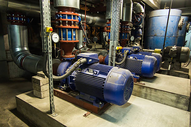 istock several water pumps with electric motors 618441584