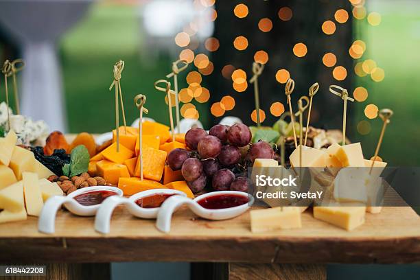 Cheese Table Stock Photo - Download Image Now - Aperitif, Table, Cheese