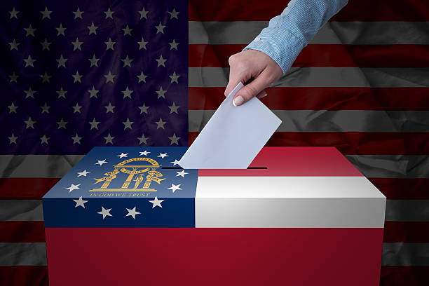 Ballot Box - Election - Georgia, USA stock photo